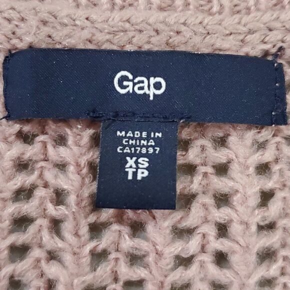 GAP salmon pink embellished knit sweater - Picture 6 of 7
